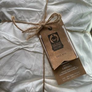 West Elm Organic Pintuck King Duvet